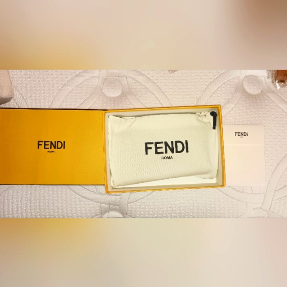 FENDI Leather NavyBlue  Medium Wallet with box, dust bag and tags